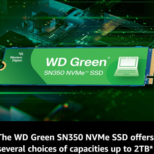 Western Digital Green Sn350 Pcie Gen 3 Nvme Ssd, 250Gb