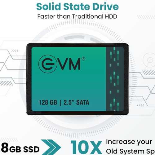 EVM 128GB 2.5-Inch SATA Internal SSD - 550MB/s Read &amp; 500MB/s Write - 5-Year Warranty (EVM25/128GB)