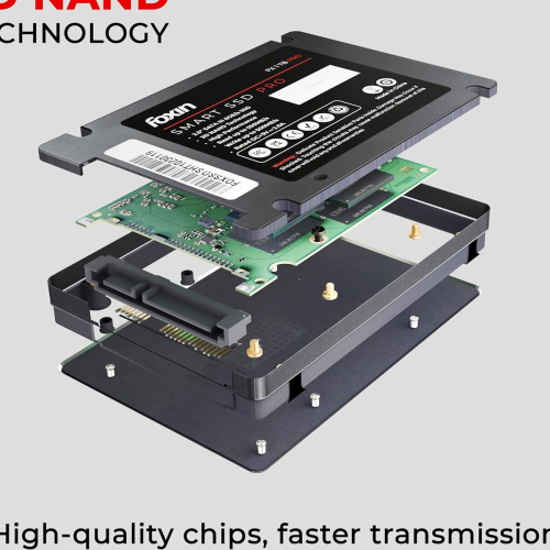 Foxin 1TB PRO SSD | Hard Disk with 3D NAND Technology &amp; 2.5 Inch SATA III 6GB/S Speed with 5 Years Limited Warranty